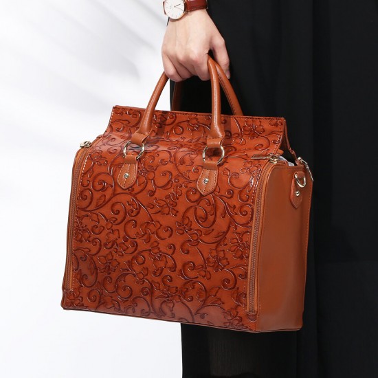 Brenice Women Embossed Floral Handbag Vintage Large Capavcity Shoulder Crossbody Bag Brenice Women Embossed Floral Handbag Vintage Large Capavcity Shoulder Crossbody Bag