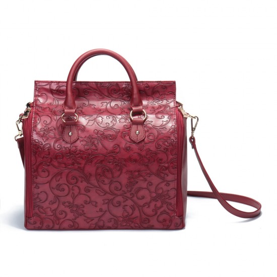 Brenice Women Embossed Floral Handbag Vintage Large Capavcity Shoulder Crossbody Bag Brenice Women Embossed Floral Handbag Vintage Large Capavcity Shoulder Crossbody Bag