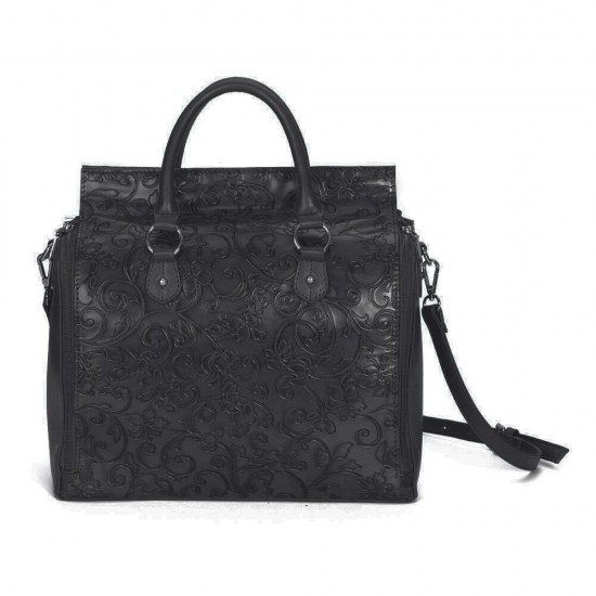 Brenice Women Embossed Floral Handbag Vintage Large Capavcity Shoulder Crossbody Bag Brenice Women Embossed Floral Handbag Vintage Large Capavcity Shoulder Crossbody Bag