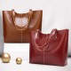 Women Simple Retro Pu Leather Tote Bag Handbag Women Simple Retro Pu Leather Tote Bag Handbag