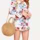 Women Hand Woven Bag Round Rattan Straw Bohemia Style Beach Circle Beach Bags Women Hand Woven Bag Round Rattan Straw Bohemia Style Beach Circle Beach Bags