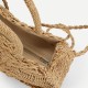 Women Hand Woven Bag Round Rattan Straw Bohemia Style Beach Circle Beach Bags Women Hand Woven Bag Round Rattan Straw Bohemia Style Beach Circle Beach Bags