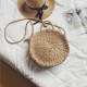 Women Hand Woven Bag Round Rattan Straw Bohemia Style Beach Circle Beach Bags Women Hand Woven Bag Round Rattan Straw Bohemia Style Beach Circle Beach Bags