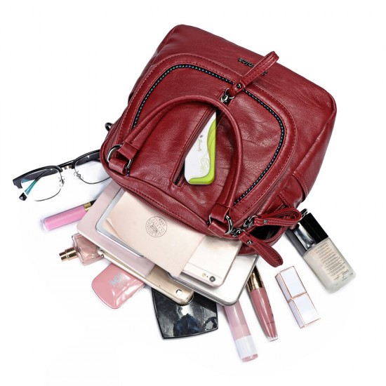 Brenice Women Multifunction Soft Handbag Vintage Bohemian Shoulder Crossbody Bag Backpack Brenice Women Multifunction Soft Handbag Vintage Bohemian Shoulder Crossbody Bag Backpack