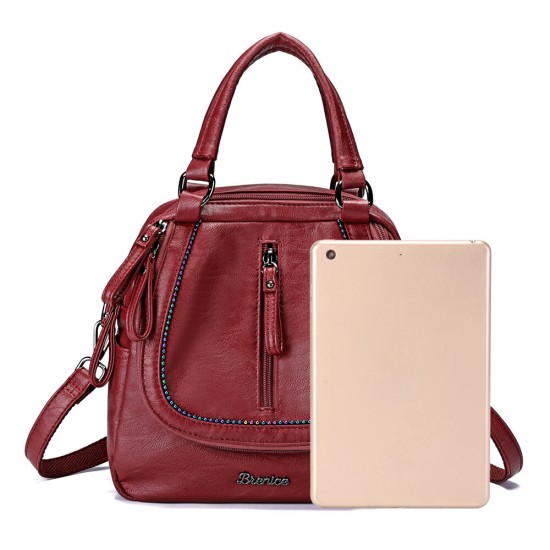 Brenice Women Multifunction Soft Handbag Vintage Bohemian Shoulder Crossbody Bag Backpack Brenice Women Multifunction Soft Handbag Vintage Bohemian Shoulder Crossbody Bag Backpack