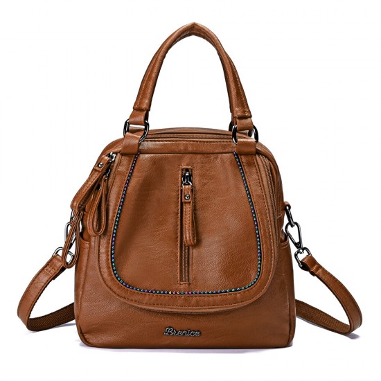 Brenice Women Multifunction Soft Handbag Vintage Bohemian Shoulder Crossbody Bag Backpack Brenice Women Multifunction Soft Handbag Vintage Bohemian Shoulder Crossbody Bag Backpack
