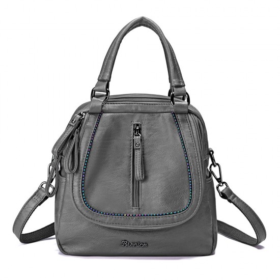 Brenice Women Multifunction Soft Handbag Vintage Bohemian Shoulder Crossbody Bag Backpack Brenice Women Multifunction Soft Handbag Vintage Bohemian Shoulder Crossbody Bag Backpack