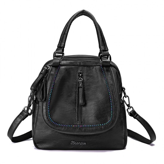 Brenice Women Multifunction Soft Handbag Vintage Bohemian Shoulder Crossbody Bag Backpack Brenice Women Multifunction Soft Handbag Vintage Bohemian Shoulder Crossbody Bag Backpack