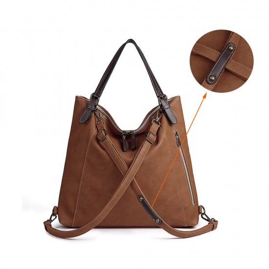 Brenice Women Tote Handbag Vintage Multifuntion Backpack Shoulder Crossbody Bag Brenice Women Tote Handbag Vintage Multifuntion Backpack Shoulder Crossbody Bag