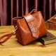 Women Leisure Solid Shoulder Bag Oil Wax Faux Leather Crossbody Bag Women Leisure Solid Shoulder Bag Oil Wax Faux Leather Crossbody Bag