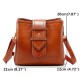 Women Leisure Solid Shoulder Bag Oil Wax Faux Leather Crossbody Bag Women Leisure Solid Shoulder Bag Oil Wax Faux Leather Crossbody Bag
