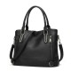 Women Faux Leather Large Capacity Tote Bag Solid Handbag Leisure Crossbody Bag Women Faux Leather Large Capacity Tote Bag Solid Handbag Leisure Crossbody Bag