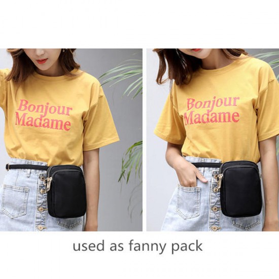 Women Waterproof Phone Bag Nylon Waist Bag Crossbody Bag Women Waterproof Phone Bag Nylon Waist Bag Crossbody Bag