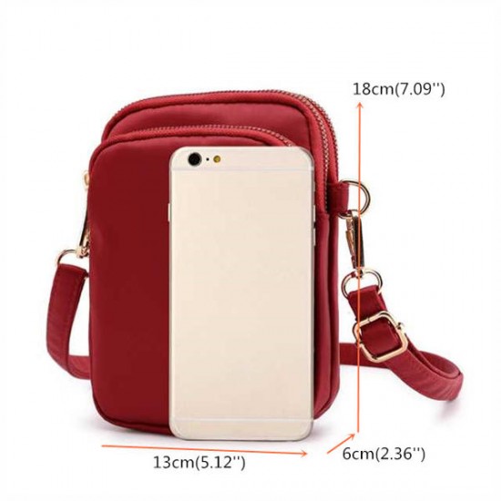 Women Waterproof Phone Bag Nylon Waist Bag Crossbody Bag Women Waterproof Phone Bag Nylon Waist Bag Crossbody Bag