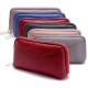 Women Genuine Leather Clutch Bag Zipper Long Wallet Two Fold Purse Women Genuine Leather Clutch Bag Zipper Long Wallet Two Fold Purse