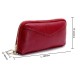 Women Genuine Leather Clutch Bag Zipper Long Wallet Two Fold Purse Women Genuine Leather Clutch Bag Zipper Long Wallet Two Fold Purse