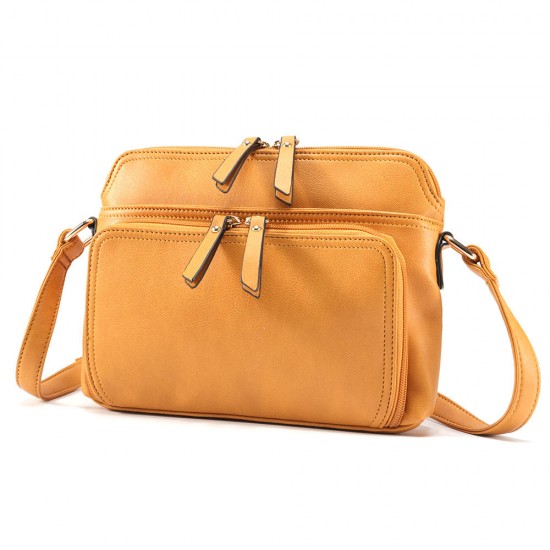 Brenice Women Solid Multi-pockets Casual Faux Leather Crossbody Bag Shoulder Bag Handbag Brenice Women Solid Multi-pockets Casual Faux Leather Crossbody Bag Shoulder Bag Handbag