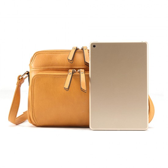 Brenice Women Solid Multi-pockets Casual Faux Leather Crossbody Bag Shoulder Bag Handbag Brenice Women Solid Multi-pockets Casual Faux Leather Crossbody Bag Shoulder Bag Handbag