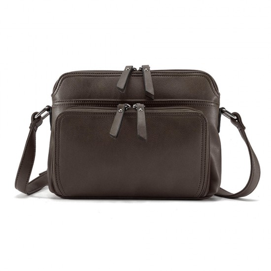 Brenice Women Solid Multi-pockets Casual Faux Leather Crossbody Bag Shoulder Bag Handbag Brenice Women Solid Multi-pockets Casual Faux Leather Crossbody Bag Shoulder Bag Handbag