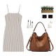 Women Large Capacity Handbag PU Leather Tote Bag Hnadbag Women Large Capacity Handbag PU Leather Tote Bag Hnadbag