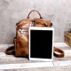 Women Vintage Oil Wax Multi-function Backpack Handbag Women Vintage Oil Wax Multi-function Backpack Handbag