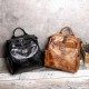 Women Vintage Oil Wax Multi-function Backpack Handbag Women Vintage Oil Wax Multi-function Backpack Handbag