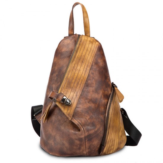 Women Retro Genuine Leather Vintage Craft Backpack Women Retro Genuine Leather Vintage Craft Backpack