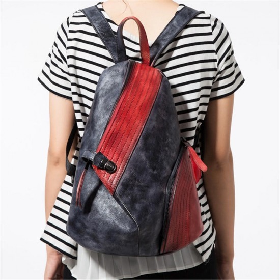 Women Retro Genuine Leather Vintage Craft Backpack Women Retro Genuine Leather Vintage Craft Backpack