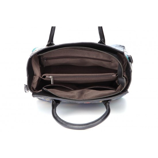 Genuine Leather Hand-painted Vintage Handbag Genuine Leather Hand-painted Vintage Handbag