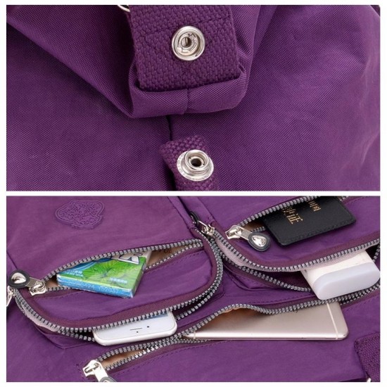 Nylon Large Capacity Lightweight Multi-pocket Crossbody Bag Nylon Large Capacity Lightweight Multi-pocket Crossbody Bag