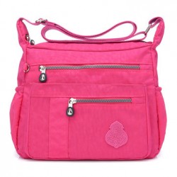 Women Leisure Nylon Solid Crossbody Bag Waterproof Bag