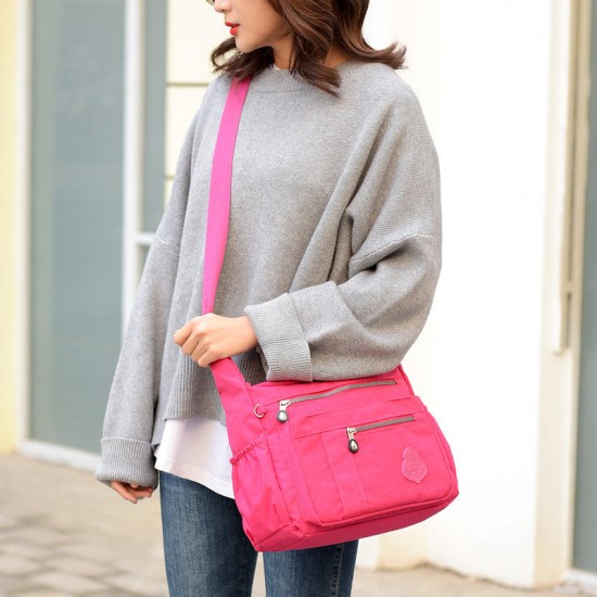Women Leisure Nylon Solid Crossbody Bag Waterproof Bag Women Leisure Nylon Solid Crossbody Bag Waterproof Bag
