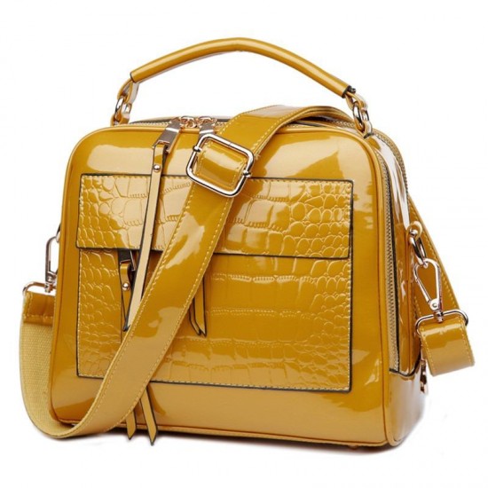 Women Patent Leather Seashell Bag Portable Diagonal Bag Women Patent Leather Seashell Bag Portable Diagonal Bag