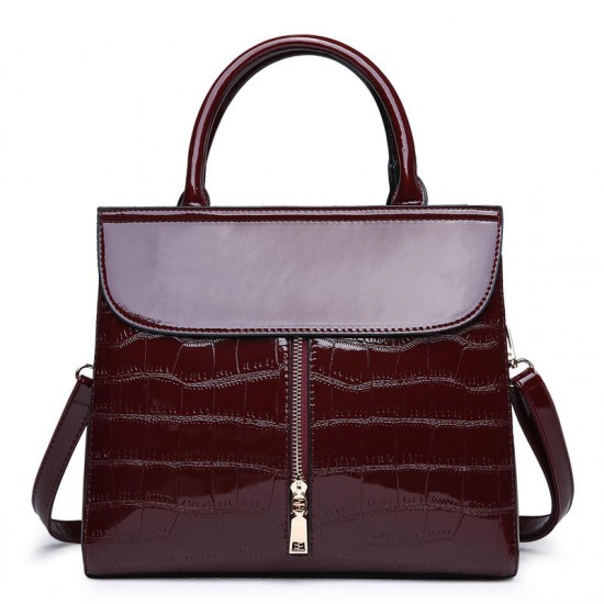 Women Fashion Portable Patent Leather Handbag Women Fashion Portable Patent Leather Handbag