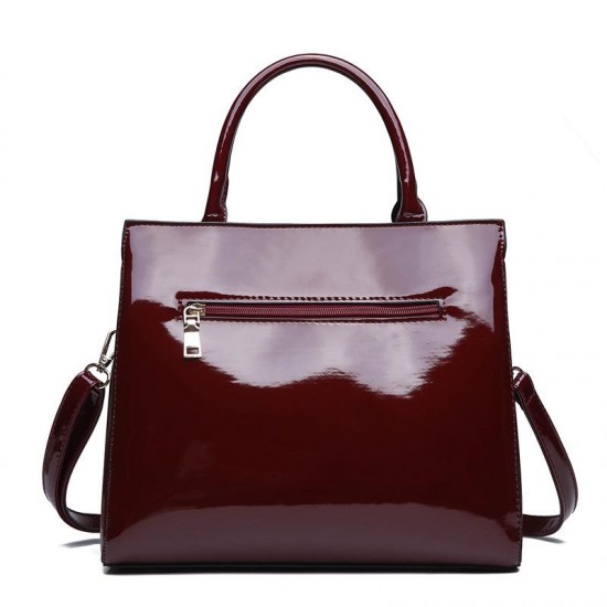 Women Fashion Portable Patent Leather Handbag Women Fashion Portable Patent Leather Handbag