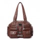 Angel Kiss Women Soft Leather Multi-Pocket Motorcycle Bag Shoulder Bag Crossbody Bag Handbag Angel Kiss Women Soft Leather Multi-Pocket Motorcycle Bag Shoulder Bag Crossbody Bag Handbag