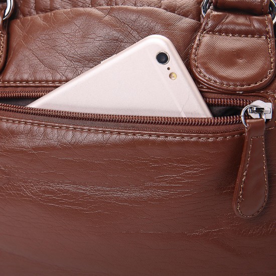 Angel Kiss Women Soft Leather Multi-Pocket Motorcycle Bag Shoulder Bag Crossbody Bag Handbag Angel Kiss Women Soft Leather Multi-Pocket Motorcycle Bag Shoulder Bag Crossbody Bag Handbag