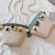 Straw Tassel Leisure Zipper Bucket Bag Shoulder Bag Straw Tassel Leisure Zipper Bucket Bag Shoulder Bag