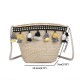 Straw Tassel Leisure Zipper Bucket Bag Shoulder Bag Straw Tassel Leisure Zipper Bucket Bag Shoulder Bag