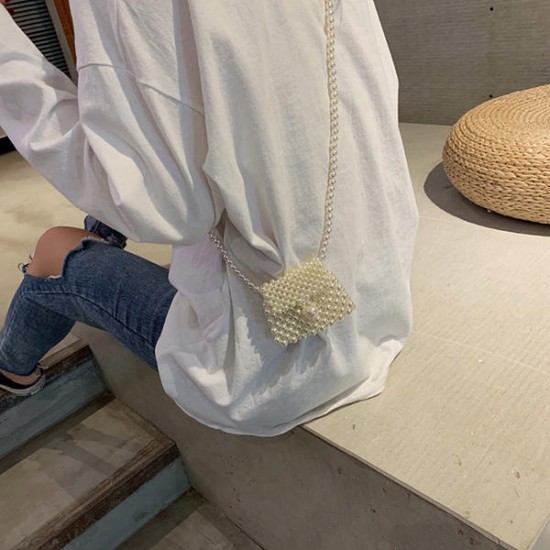 Pearl Handmade Evening Bag Crossbody Bag For Women Pearl Handmade Evening Bag Crossbody Bag For Women