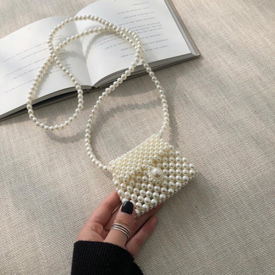 Pearl Handmade Evening Bag Crossbody Bag For Women Pearl Handmade Evening Bag Crossbody Bag For Women