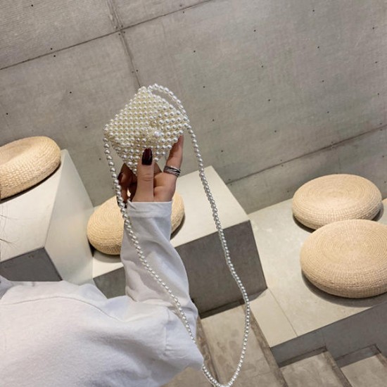 Pearl Handmade Evening Bag Crossbody Bag For Women Pearl Handmade Evening Bag Crossbody Bag For Women