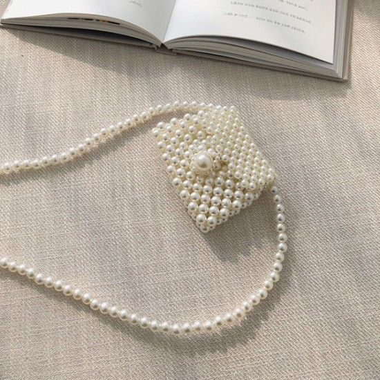 Pearl Handmade Evening Bag Crossbody Bag For Women Pearl Handmade Evening Bag Crossbody Bag For Women