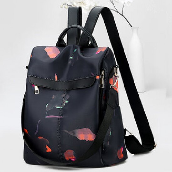 Women Anti-theft Backpack Purse Travel Print Oxford Backpack Women Anti-theft Backpack Purse Travel Print Oxford Backpack