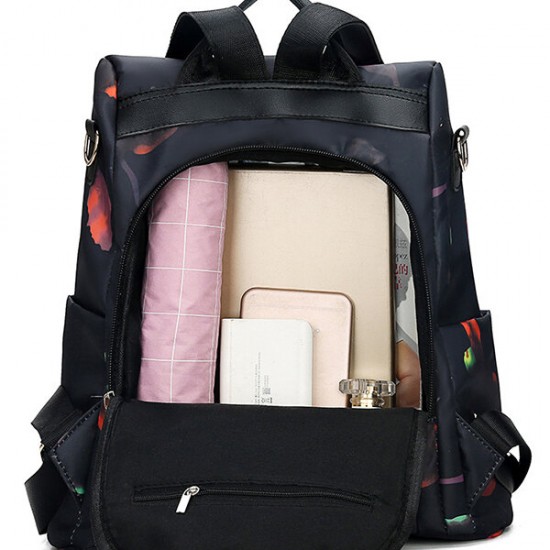 Women Anti-theft Backpack Purse Travel Print Oxford Backpack Women Anti-theft Backpack Purse Travel Print Oxford Backpack