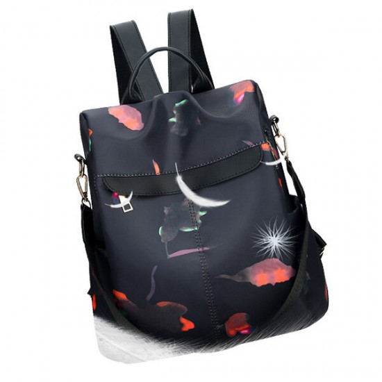 Women Anti-theft Backpack Purse Travel Print Oxford Backpack Women Anti-theft Backpack Purse Travel Print Oxford Backpack