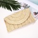 JOSEKO Women Summer Lovely Retro Straw Knitted Wallet Key Money Beach Long Bag Clutch JOSEKO Women Summer Lovely Retro Straw Knitted Wallet Key Money Beach Long Bag Clutch