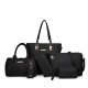 6PCS Women Plain Faux Leather Handbag Shoulder Bag Clutch Bag Card Holder 6PCS Women Plain Faux Leather Handbag Shoulder Bag Clutch Bag Card Holder