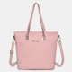 6PCS Women Plain Faux Leather Handbag Shoulder Bag Clutch Bag Card Holder 6PCS Women Plain Faux Leather Handbag Shoulder Bag Clutch Bag Card Holder