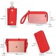 6PCS Women Plain Faux Leather Handbag Shoulder Bag Clutch Bag Card Holder 6PCS Women Plain Faux Leather Handbag Shoulder Bag Clutch Bag Card Holder